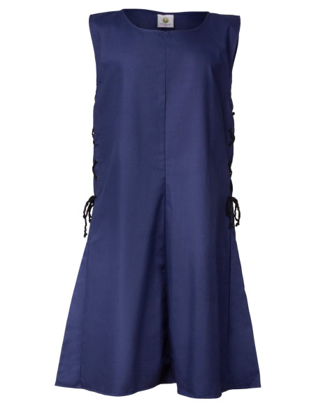 Tabardo medieval Wigand em lona azul