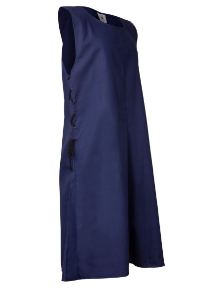 Tabardo medieval Wigand em lona azul
