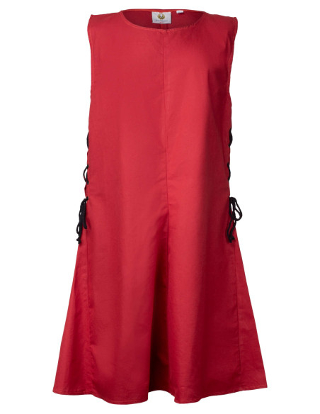 Tabardo medieval Wigand em lona vermelha