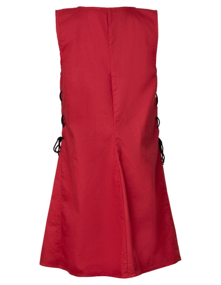 Tabardo medieval Wigand em lona vermelha