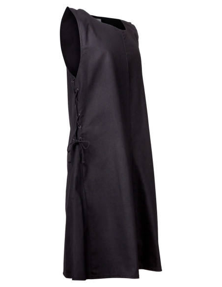 Tabardo medieval Wigand em lona preta