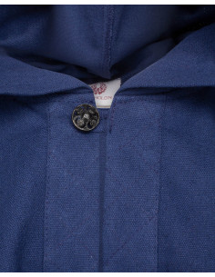 Capuz medieval com ombreiras, azul 2