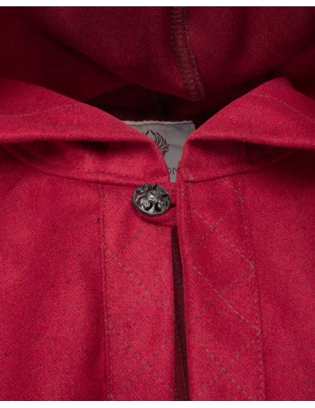 Capuz e ombreiras medievais em lã...