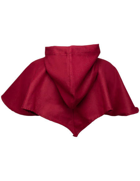 Capuz e ombreiras medievais em lã...