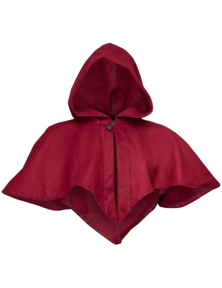 Capuz e ombreiras medievais em lã...