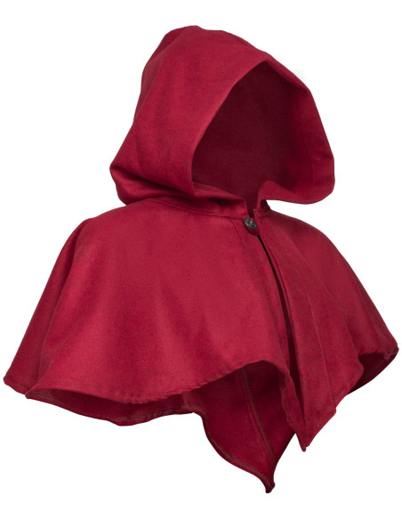 Capuz e ombreiras medievais em lã...