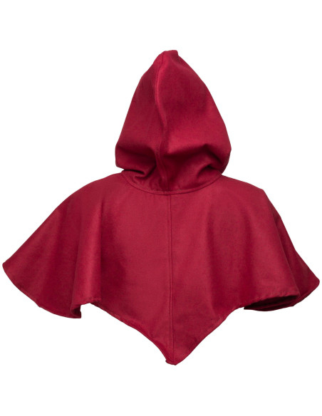 Capuz e ombreiras medievais em lã...