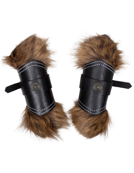 Braceletes vikings em couro modelo...