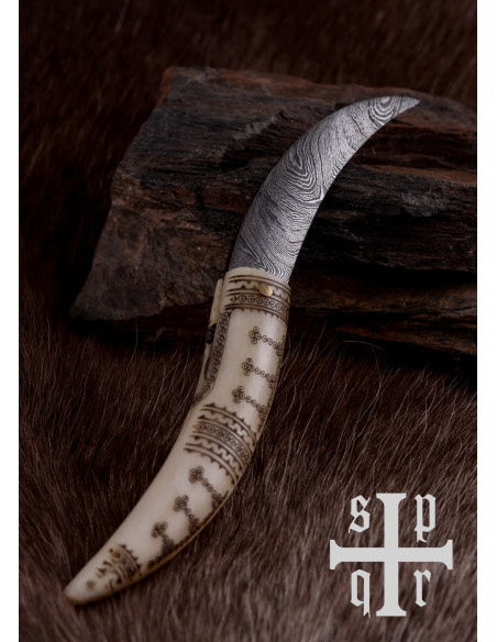 Faca Vikinga com lâmina de aço...