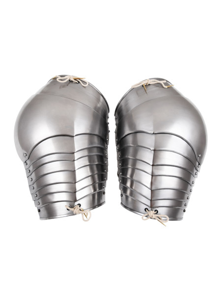 Omoplatas medievais em aço (1,2 mm.)