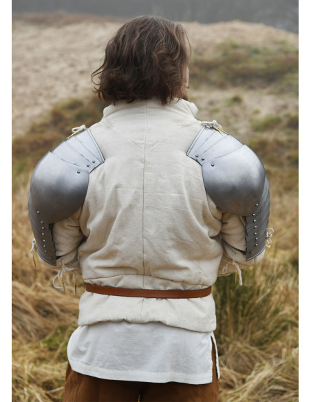 Omoplatas medievais em aço (1,2 mm.)