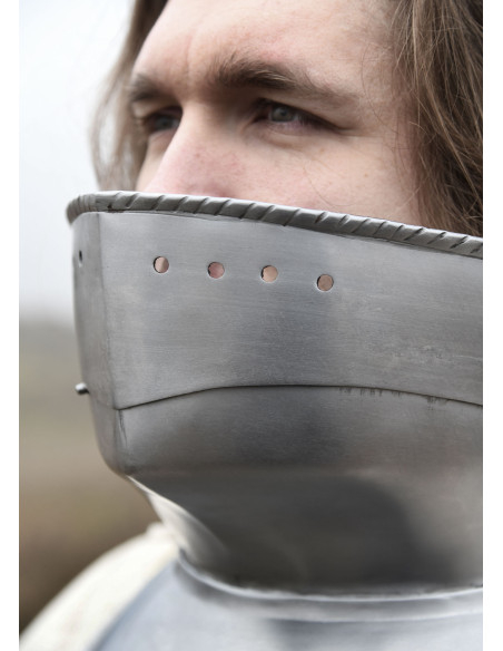 Bevor medieval em aço (1,2 mm.)