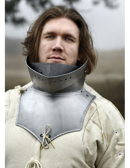 Bevor medieval em aço (1,2 mm.)