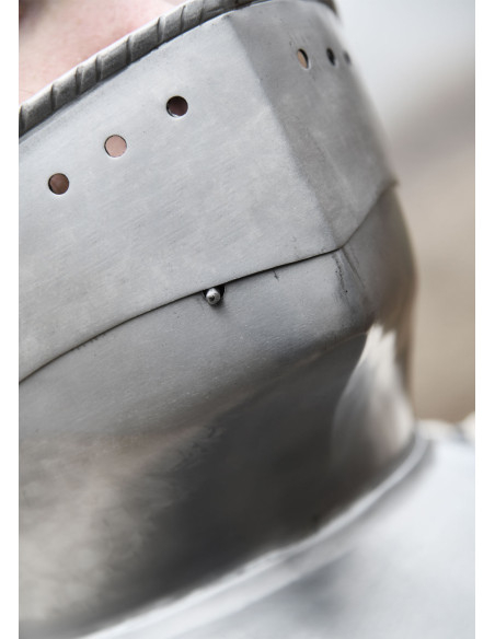 Bevor medieval em aço (1,2 mm.)