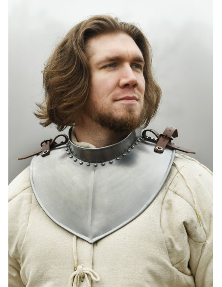 Gorjal Medieval em aço (1,2 mm.)