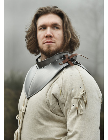 Gorjal Medieval em aço (1,2 mm.)