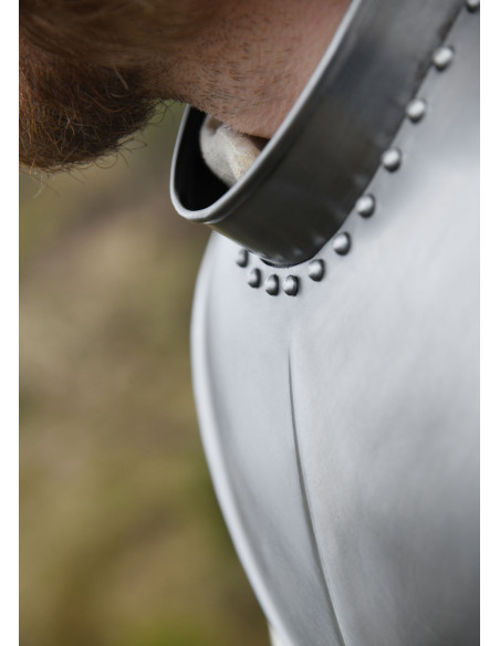 Gorjal Medieval em aço (1,2 mm.)