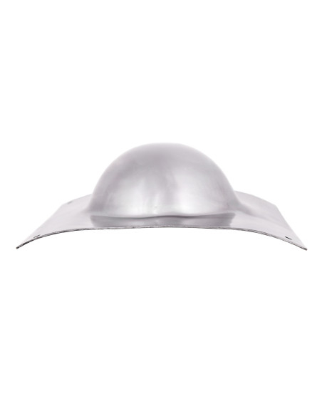 Umbo escudo romano prateado em aço