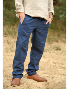 Calça medieval Hagen em azul