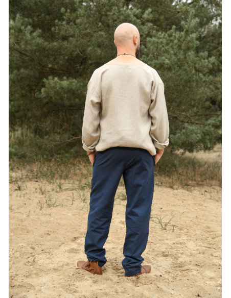 Calça medieval Hagen em azul
