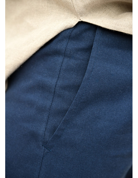 Calça medieval Hagen em azul