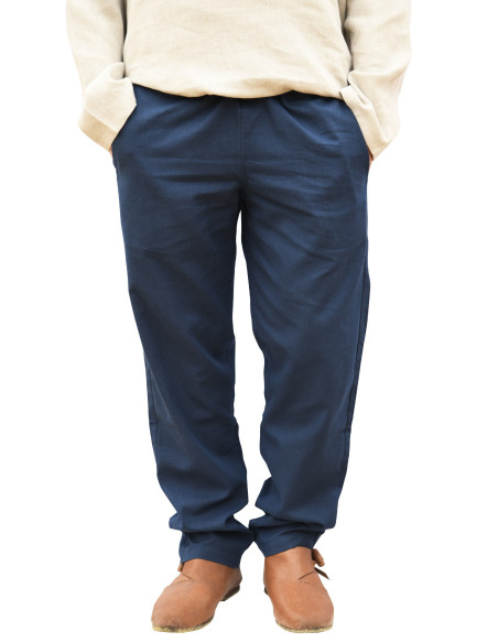 Calça medieval Hagen em azul