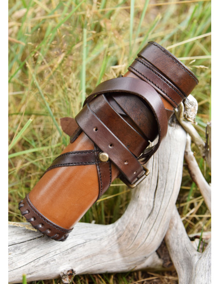 Capsa Romana porta-pergaminhos em couro