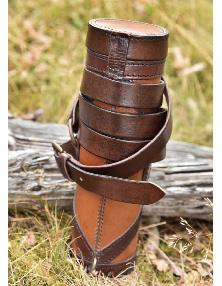 Capsa Romana porta-pergaminhos em couro