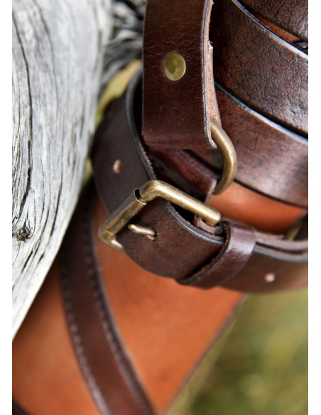 Capsa Romana porta-pergaminhos em couro