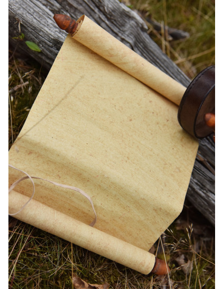 Capsa Romana porta-pergaminhos em couro