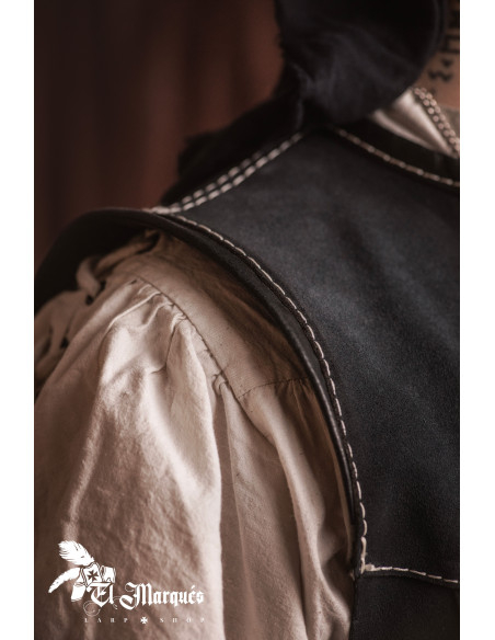 Couro preto para piratas, homens