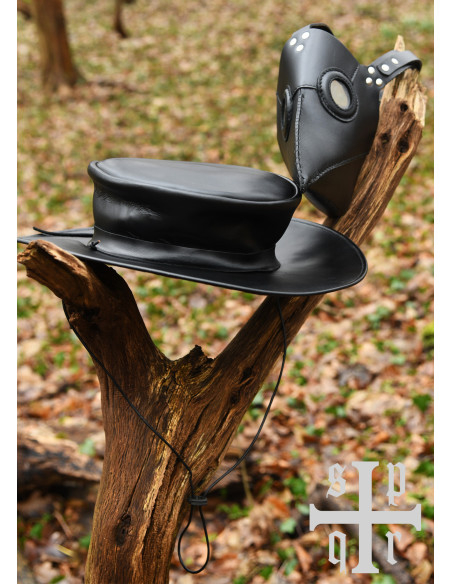 Conjunto Doutor Peste: máscara e chapéu