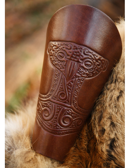 Pulseiras martelo de Thor em marrom