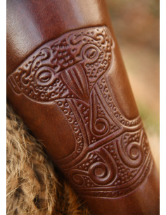 Pulseiras martelo de Thor em marrom 2