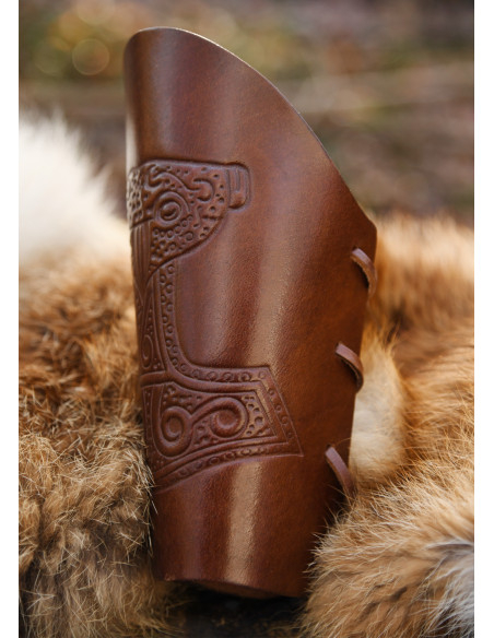 Pulseiras martelo de Thor em marrom