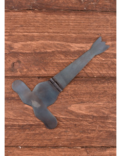 Hélice medieval de cofre forjada em aço 2