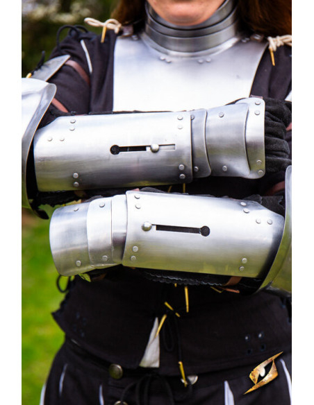 Braços medievais em aço modelo...