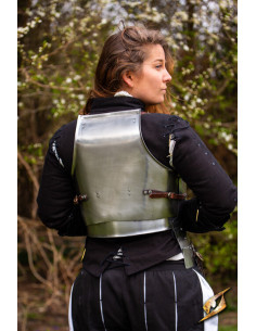 Cota de malha medieval em aço modelo Landsknecht,... 2