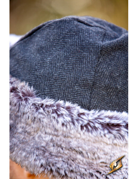 Gorro medieval de lã, modelo Toke