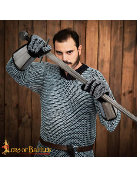 Luvas de cota de malha do final da...