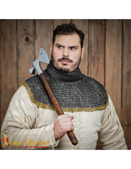 Bolsa de cota de malha em latão com...