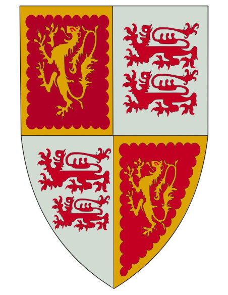 Estandarte medieval quadriculado...