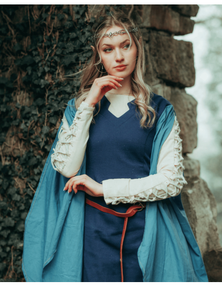 Vestido medieval de algodão modelo...