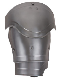 Hombreras medievais em aço modelo Nova, acabamento polido 2