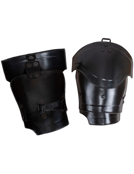 Homens de ombro medievais em aço...