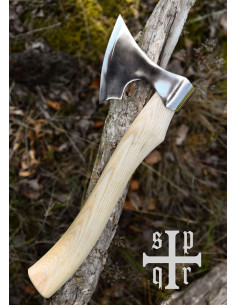 Pequeno machado viking decorativo e afiado