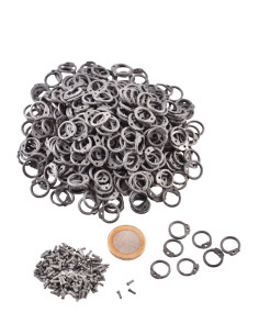 Bolsa de argolas de alumínio de 8 mm, aproximadamente 1 kg.