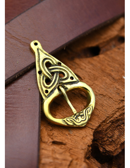 Fivela de cinto viking com tachinhas,...