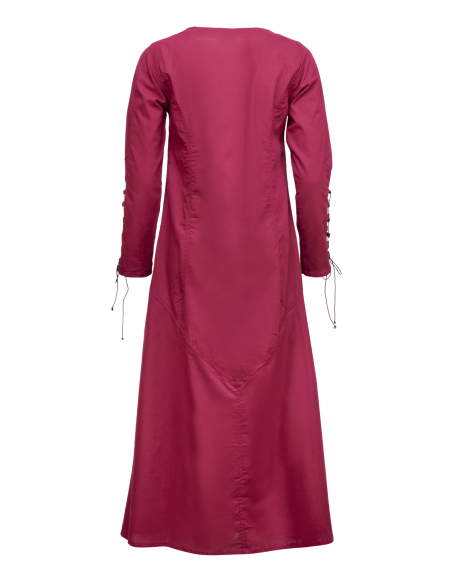 Túnica longa medieval de algodão...