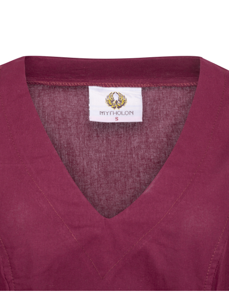 Túnica longa medieval de algodão...